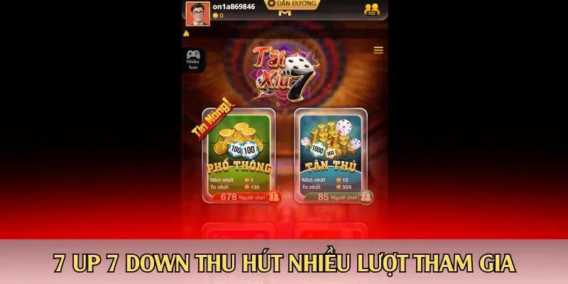 7 Up 7 Down thu hút nhiều lượt tham gia