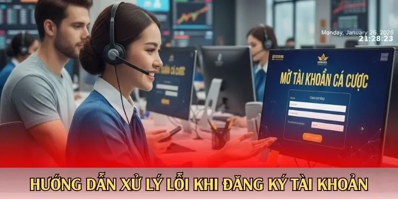 Hướng dẫn xử lý lỗi khi đăng ký tài khoản