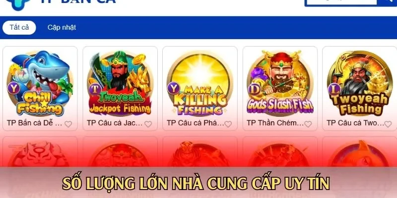 Số lượng lớn nhà cung cấp uy tín